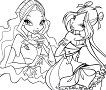 Winx Club Online Színezés